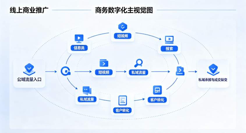 西安区线上商业推广怎么做？全域流量闭环搭建与低成本转化实战指南